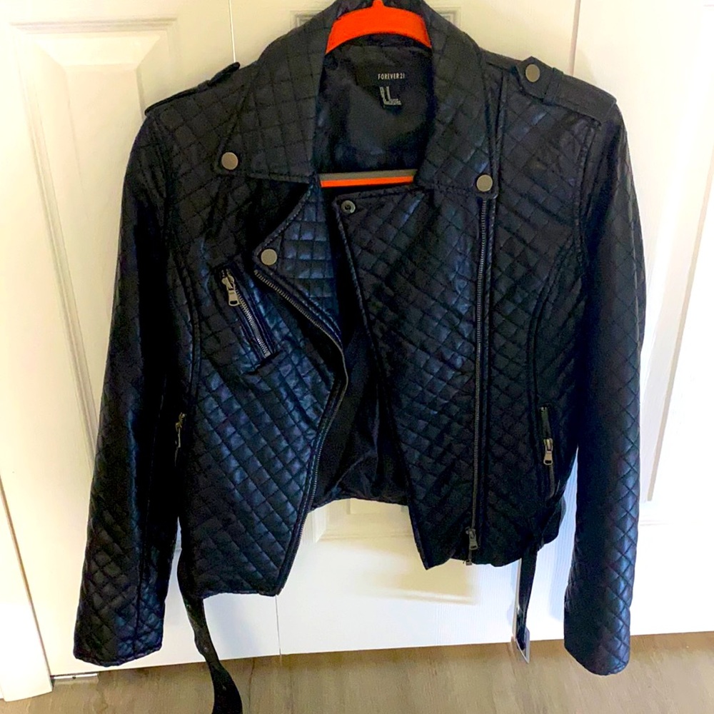 Faux Leather Jacket